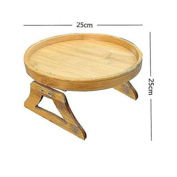 Bandeja para reposabrazos de sofá Bandeja de almacenamiento de madera  plegable, 25*25*12,5 cm YONGSHENG