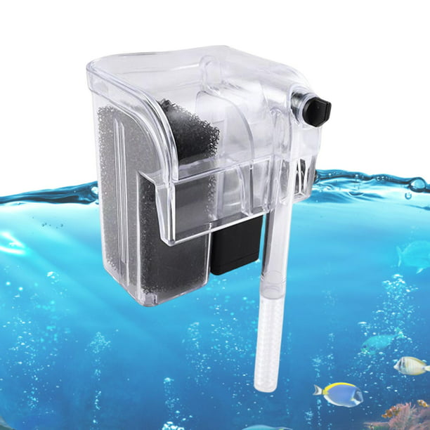 Filtro de acuario Bomba de agua de limpieza silenciosa portátil Filtro de  tanque de agua duradero Flujo de agua ajustable para tanque de tortuga