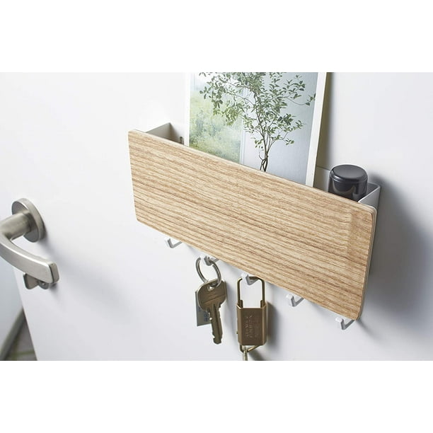 Ganchos para colgar llaves, porta llaves de pared pequeño con ganchos de  metal y plástico, ganchos para el baño Ormromra MZQ-0328-1