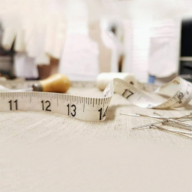 Moyic Cinta métrica para coser, báscula transparente, regla para medir el cuerpo  de tela, enrollable, confección, medición de pecho, Artesanía Amarillo  Moyic HA012149-01