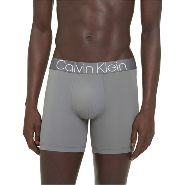 Calvin Klein Evolution - Calzoncillos tipo bóxer para hombre, de microfibra,  gris, extragrande Calvin Klein Calzoncillos boxer
