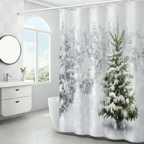 Juego de cortinas de ducha, cortina de ducha moderna para decoración de  baño, cortinas de ducha de tela tejida de lujo, 72 x 72 JAMW Sencillez