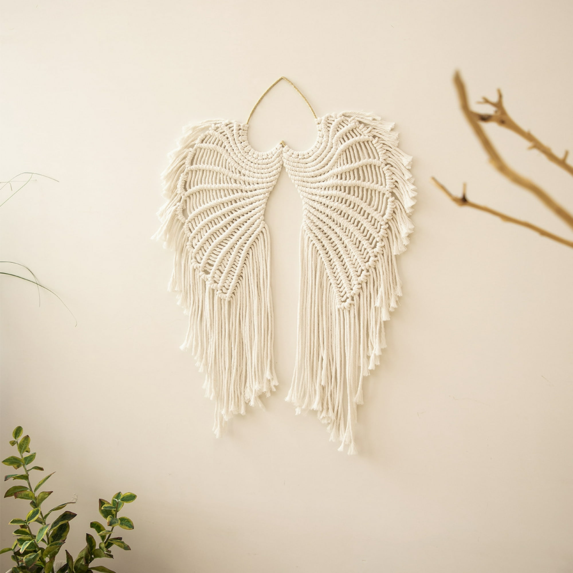 Tapiz decorativo de fondo de alas de Ángel, mandala, boho, hippie