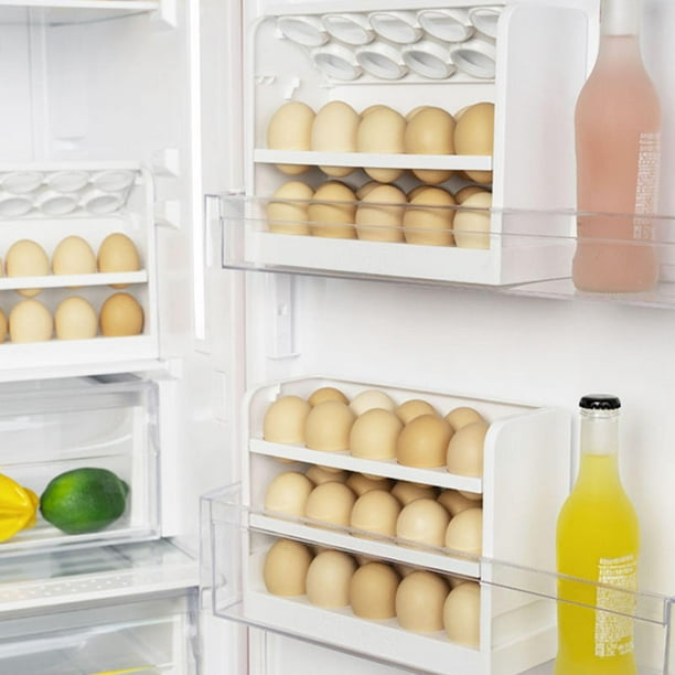 Organizador Nevera Contenedor de Almacenamiento de Huevos para Refrigerador  | Organizadores Y Storage de Huevos de Huevera Nevera Clear | Cestas de