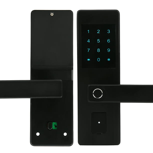 Cerradura de puerta digital, cerradura de puerta sin llave inteligente con  tarjeta IB para puerta exterior 4.331 x 1.772 x 0.709 in