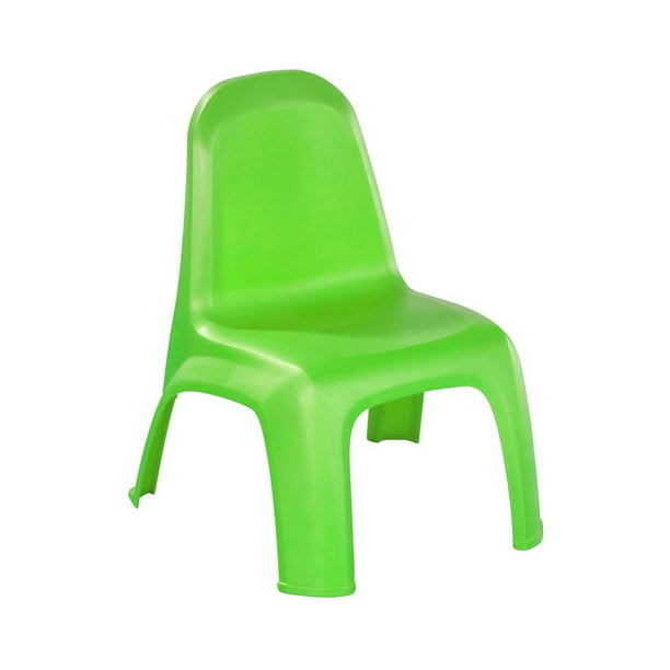 Conjunto infantil de mesa rectangular y sillas de colores fabricada en  plástico.