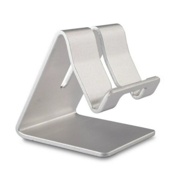 soporte metálico para celular de escritorio plata contoysa hd131 plata