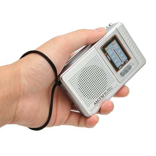  CHICIRIS Radio a pilas, mini radio portátil pequeña