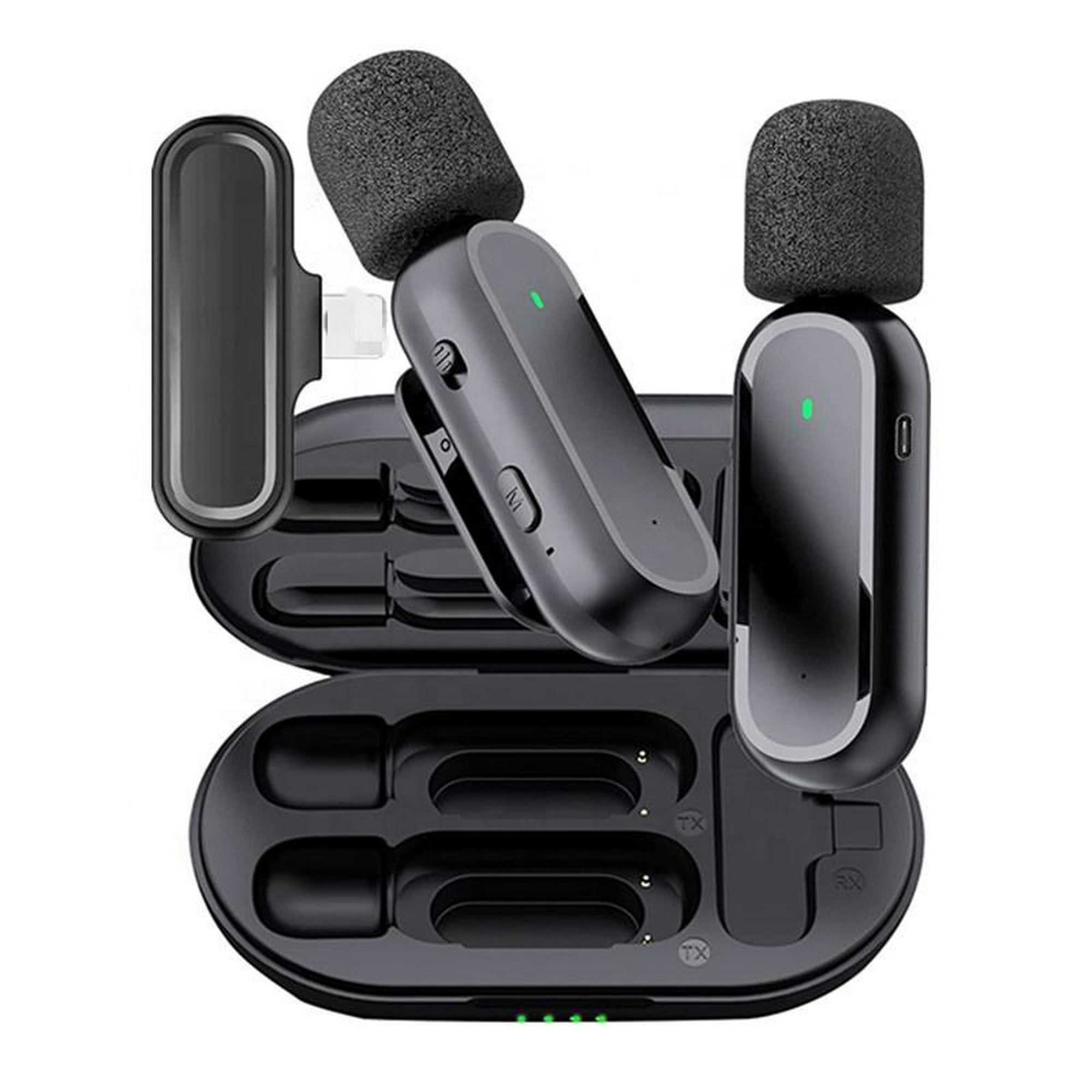 Micrófono inalámbrico Android, mini micrófono inalámbrico - 2 piezas  micrófono inalámbrico Android, micrófono Bluetooth inalámbrico, grabación  de