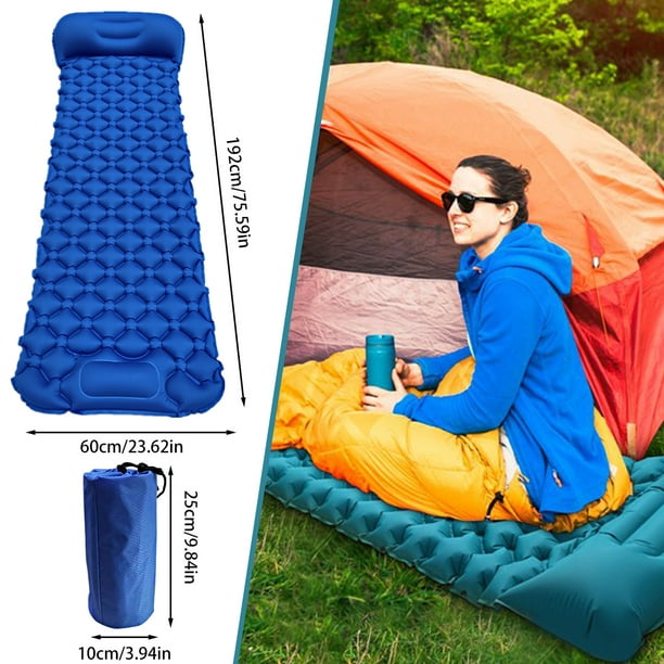 Colchoneta para dormir para acampar autoinflable ultraligera al