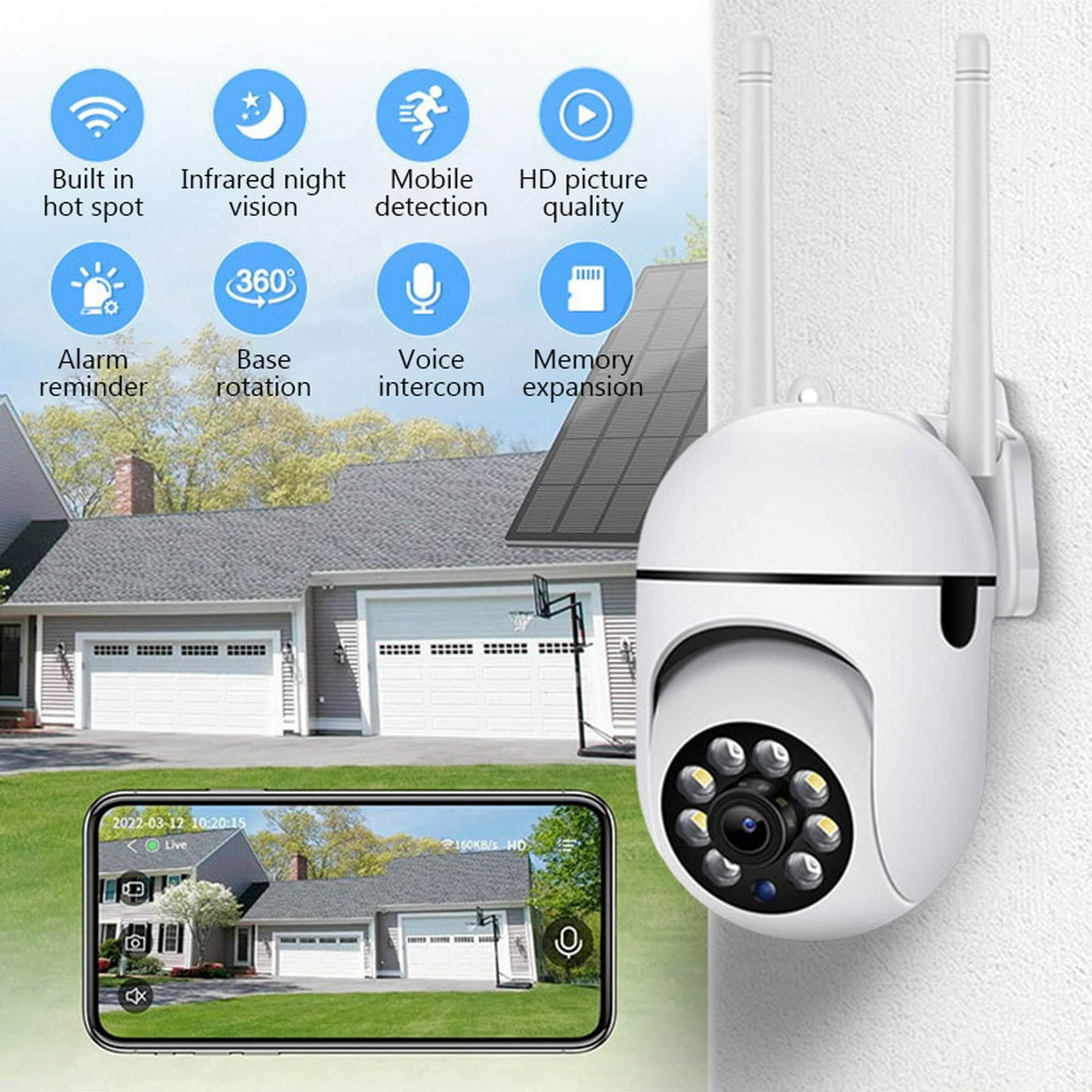 Cámara de detección de cámara oculta 2022 - Cámara WiFi 1080P para  seguridad de oficina en casa, cámara interior con detección de movimiento,  cámaras
