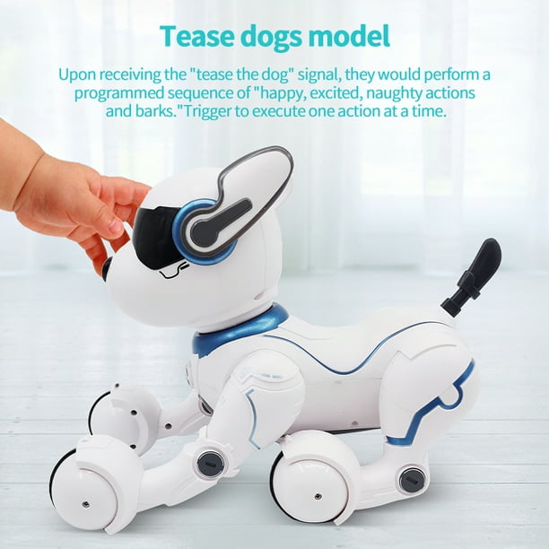 Juguetes de perro robot para niños, juguete de robot de control