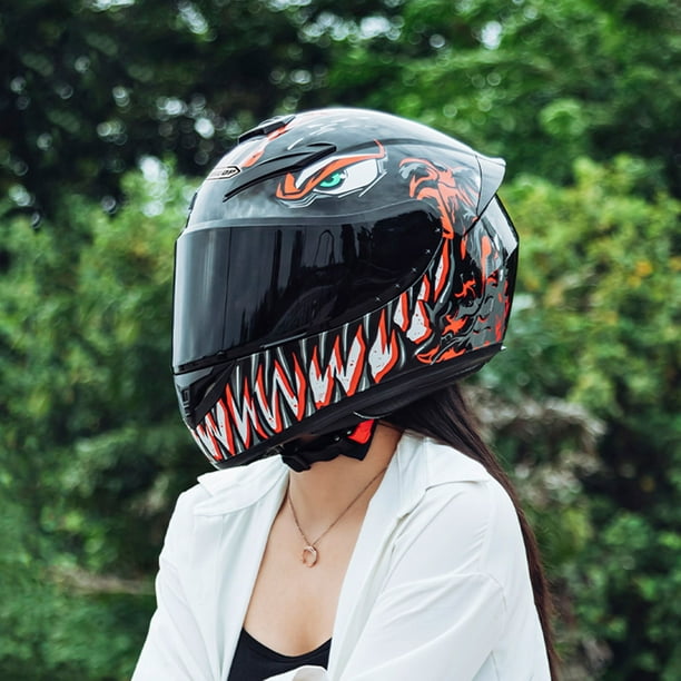 Casco integral de motocicleta para adultos, hombres y mujeres, casco ligero  todo en uno, casco de motocicleta de calle, carreras, cuatro estaciones