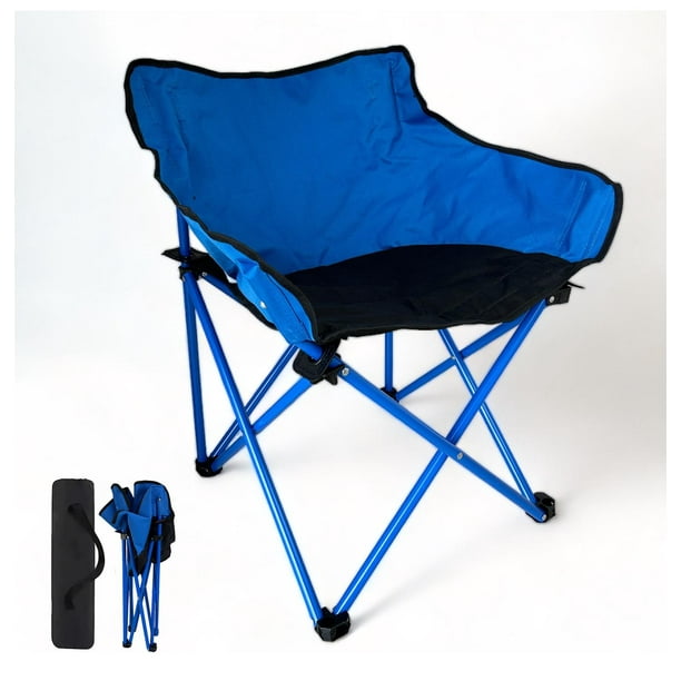 Silla Plegable Playa Camping Incluye Funda Y Portavaso Azul GARDECOR Silla-3A