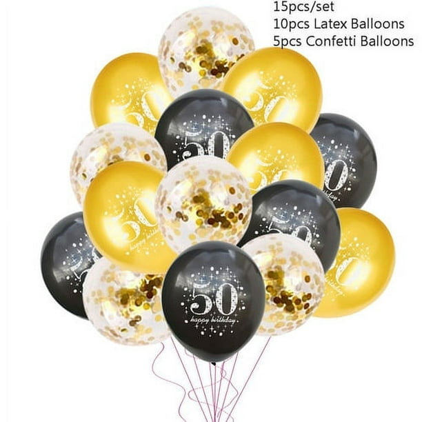 Globos 40 globos de látex con globos de feliz cumpleaños globos
