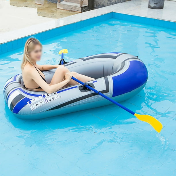 Bote inflable Serie de botes inflables, kayak inflable grueso, kayak de  barco de pesca, juego de agua para una persona al aire libre, viaje de  ocio, barco de pesca de 150 cm (