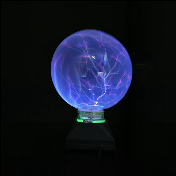 Lámpara de plasma de bola mágica de 6 pulgadas, luz de bola de plasma,  lámpara sensible al tacto para dormitorio, hogar y regalos, lámparas de  ilumina
