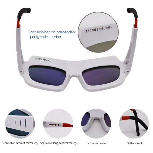 Lentes Irfora Gafas de soldar eléctricas de luz variable automática gafas  de protección ultravioleta y luz fuerte del soldador Irfora Lentes