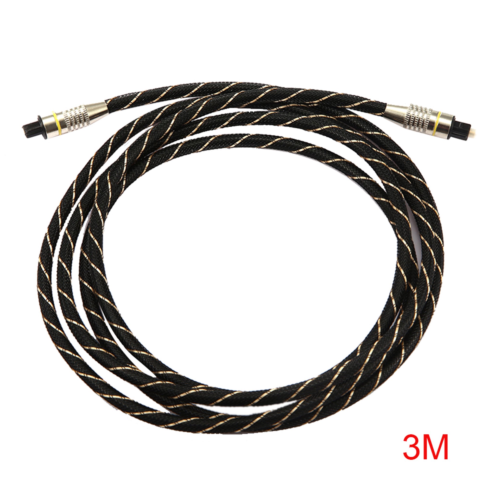 Cable Audio Óptico Digital Fibra Óptica 3 Metros Od 6.0mm Macho