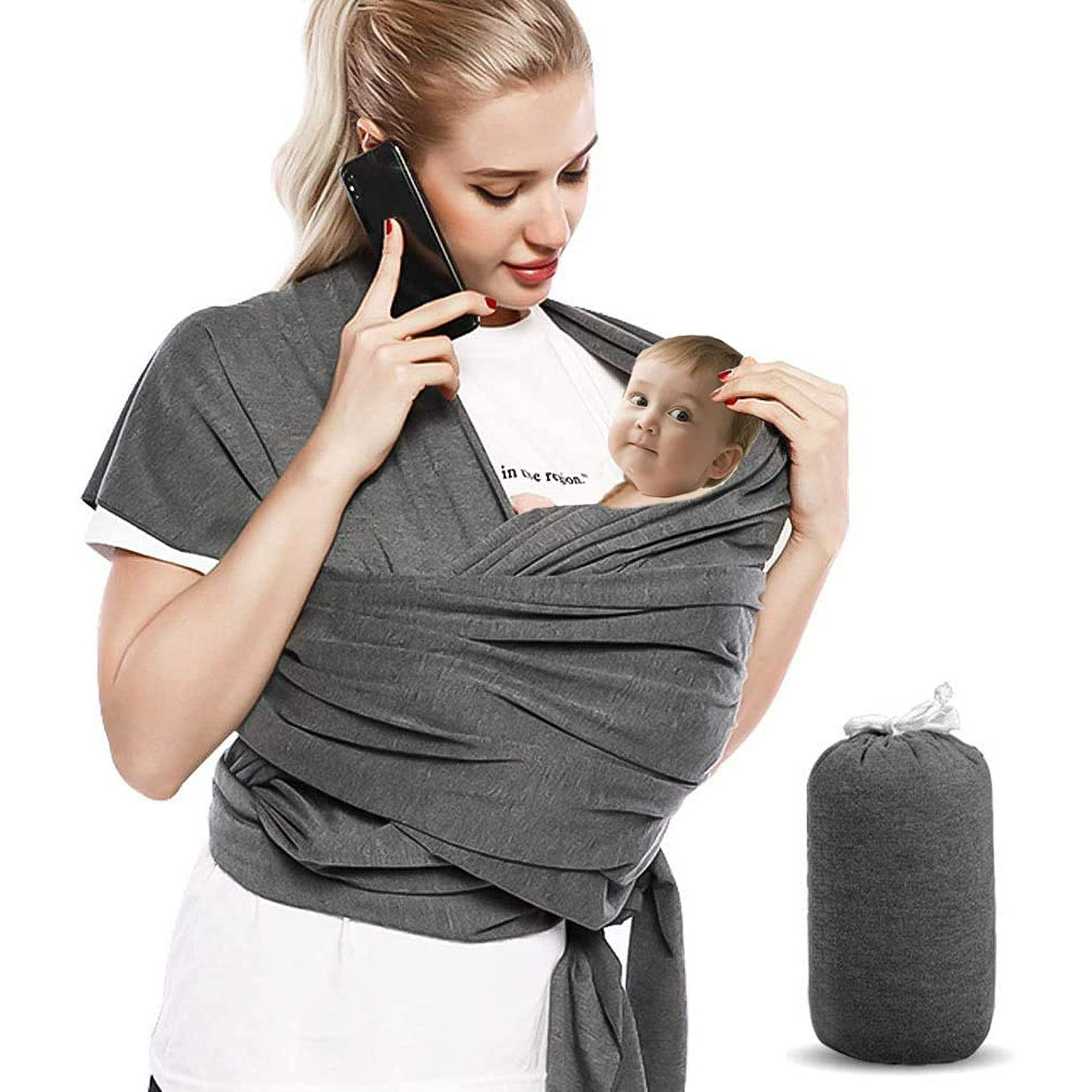 Hip Baby Wrap Portabebés Ring Sling para bebés y niños pequeños – Hermoso  portabebés 100% algodón suave para bebés de 8 a 35 libras – Regalo perfecto  para baby shower, mamás y
