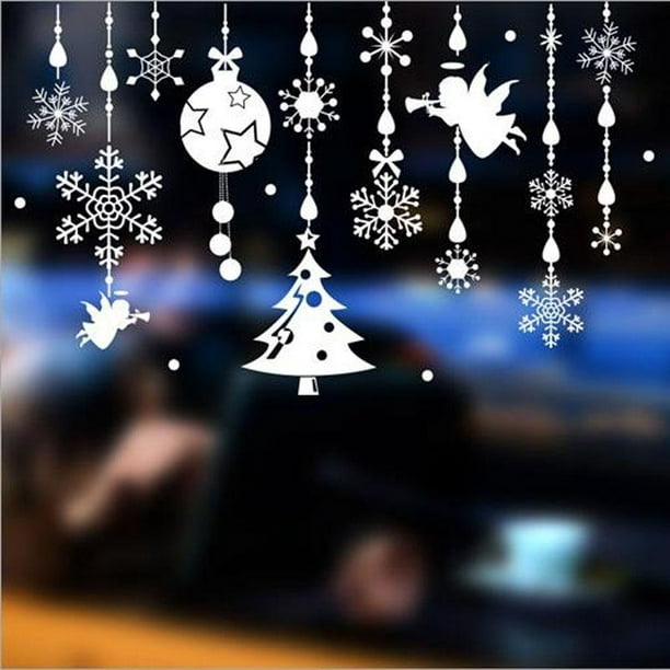  TOYANDONA 1 juego de pegatinas fluorescentes de Navidad  Etiqueta de pared de Navidad Pegatinas luminosas Pinup Pegatinas Decoración  de Navidad Decoración de Pared Ornamento Navidad Luminosa Etiqueta de pared  Pegatinas de