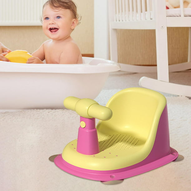  Asiento de baño para bebé recién nacido, silla de baño  antideslizante para tina, sillas de baby shower de forma bonita para  sentarse en la bañera, asientos de baño envolventes para bebé