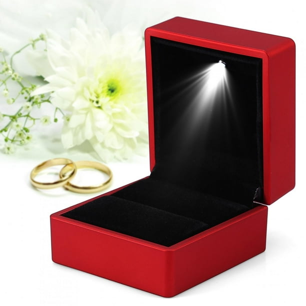 Organizador de joyas, caja para anillos de boda, exhibición de anillos de  joyería de lujo, Cajas de regalo, boda de compromiso – Los mejores  productos en la tienda online Joom Geek