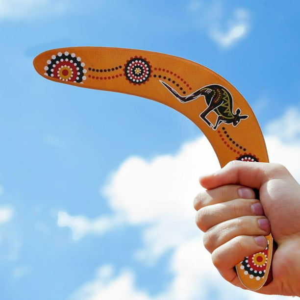 N/4 Boomerang Deportes al Aire Libre Boomerang de Madera en Forma de V  Boomerang de Madera al Aire Libre de Juego Deportes para Niños Boomerang