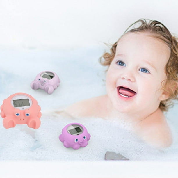 Termómetro de agua de baño de bebé para bebé, temperatura del agua de la  tina, termómetro digital de habitación, juguete de ballena de baño  flotante