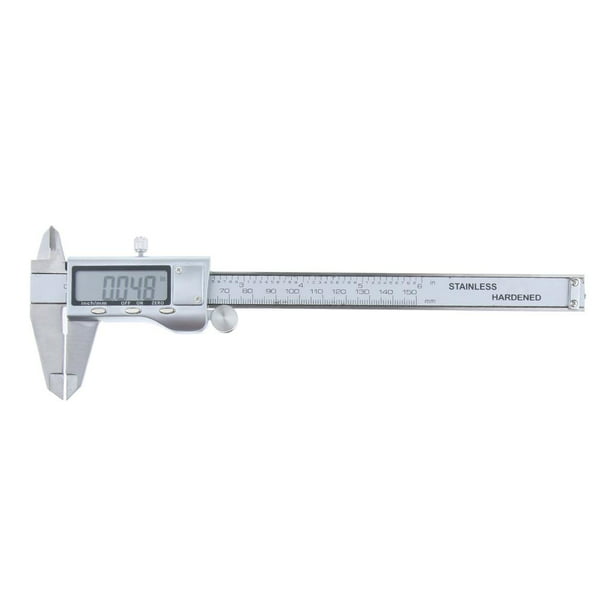 Calibre digital electrónico Vernier, 0-4 pulgadas LCD herramienta de  medición de calibrador digital de plástico, joyería arqueológica de  precisión