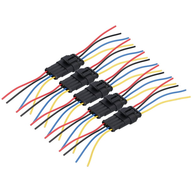 2 pin manera sellado impermeable eléctrico alambre conector
