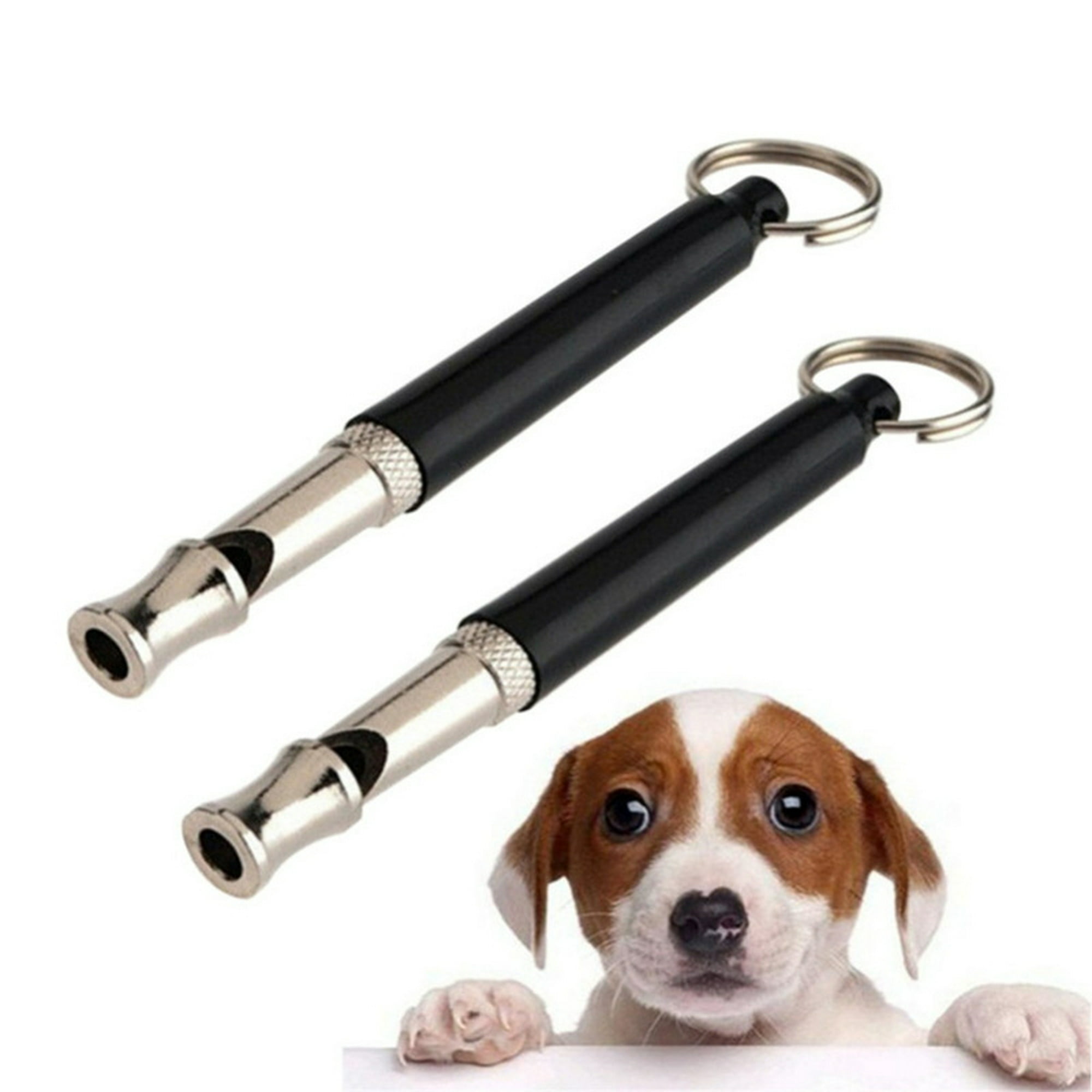 2 silbatos para perros con cordón, silbato de perro para dejar de ladrar,  silbato ultrasónico de frecuencia ajustable, silbato de entrenamiento