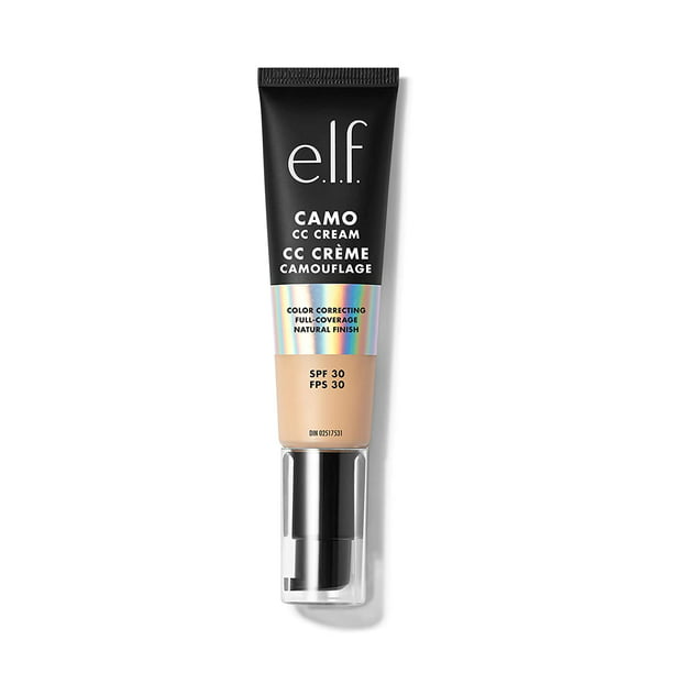  Base de maquillaje Elf con filtro solar   y Niacinamida y acido hialuronico Elf camo cc cream