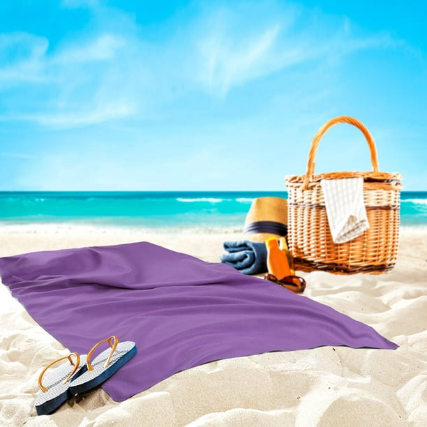  InterestPrint Toalla de piscina con líneas de colores y  estrellas, toalla de viaje para ducha, toalla de playa ligera, manta para  adultos : Hogar y Cocina