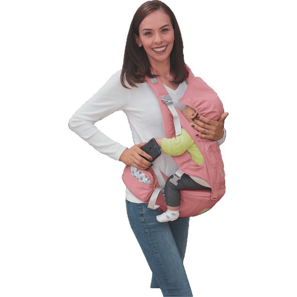 Canguro para Bebé de Algodón con Soporte de Cadera KUKU BABY Portabebé  Ergonómico con Asiento Antiderrapante