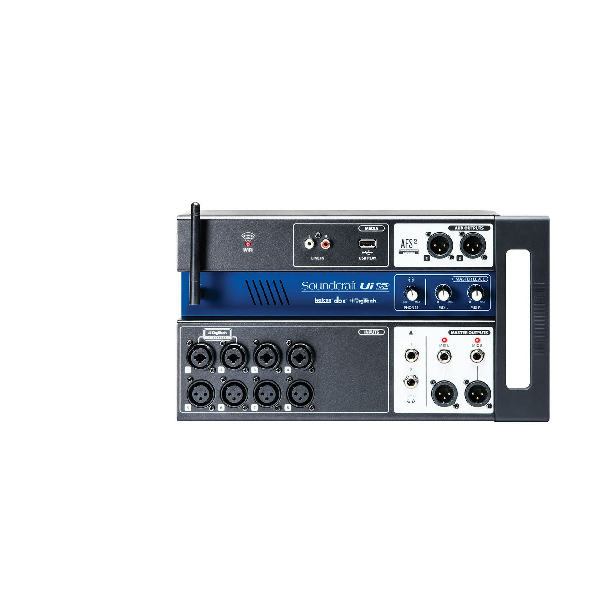 Mezcladora digital soundcraft ui-12 control inalambrico, 12 canales soundcraft ui-12