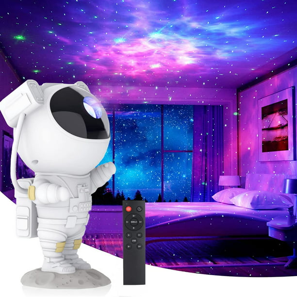 Proyector LED de luz nocturna para, proyector de astronauta con control  remoto, decoración de habitaciones, regalo para niños y adultos oso de  fresa Electrónica