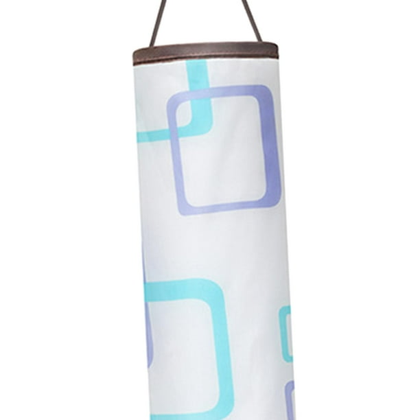 Soporte rústico para bolsas de comestibles, organizador de bolsas de  plástico de montaje en pared con tapa, soporte para bolsas de plástico
