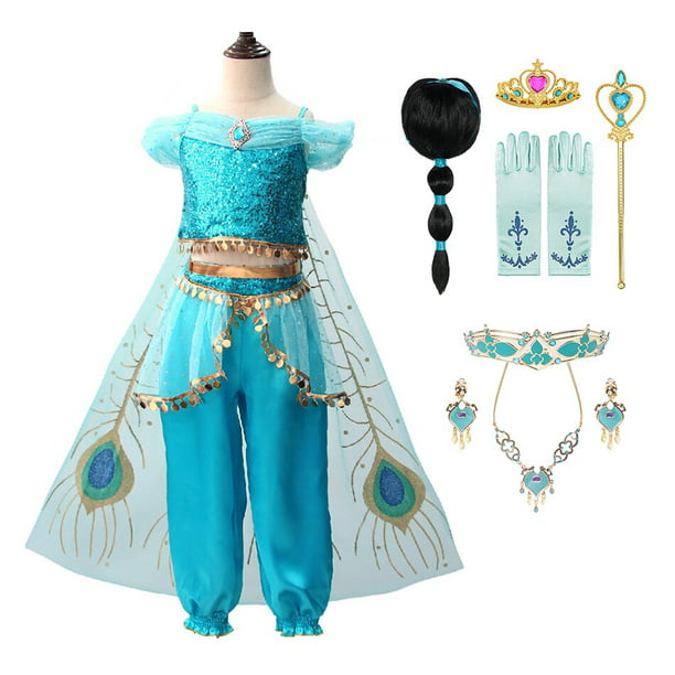 Cosplay.fm - Disfraz de princesa árabe para mujer, color azul