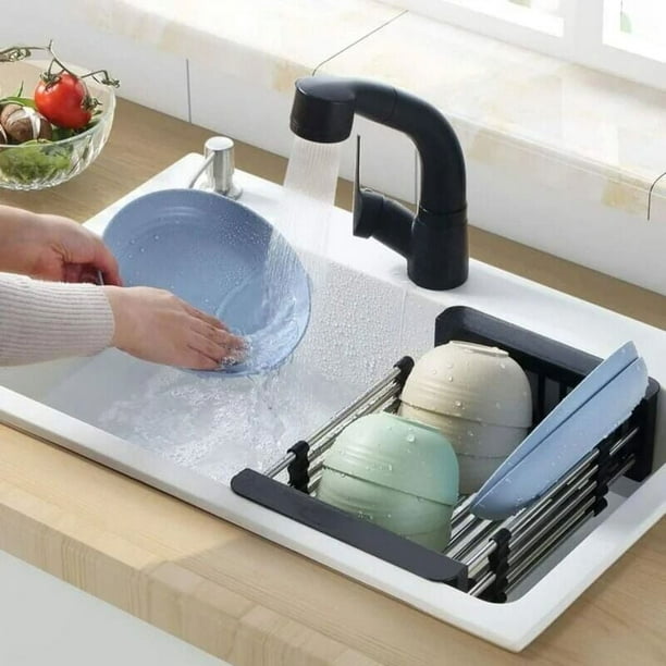  Lavavajillas portátil para encimera con 5 programas, tanque de  agua de 3 tazas, cesta de frutas/verduras, alta temperatura, secado al aire  : Electrodomésticos