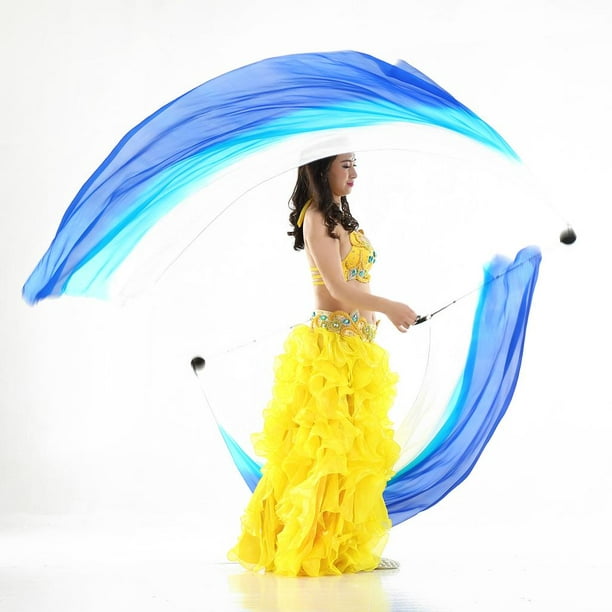 Velo de Seda Danza de Vientre y Volas Accesorios de Baile Multicolor  Accesorios 06 Zulema Baile de danza del vientre