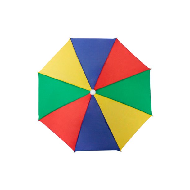 Paraguas Sombrilla De Cabeza Importadora La Merced Tela Multicolor