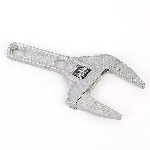 Mini llave de tuerca ajustable, llave inglesa de cambio de plata, pequeña  llave ajustable con cadena manual para mantenimiento de reparación de
