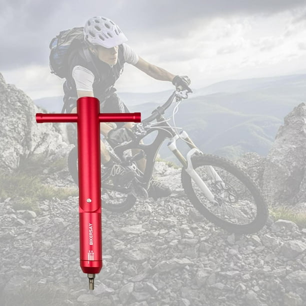 Llave De Torsión Bicicleta BIKERSAY 2-8Nm Llave dinamométrica ajustable Kit  de herramientas de mano para bicicleta (Rojo)