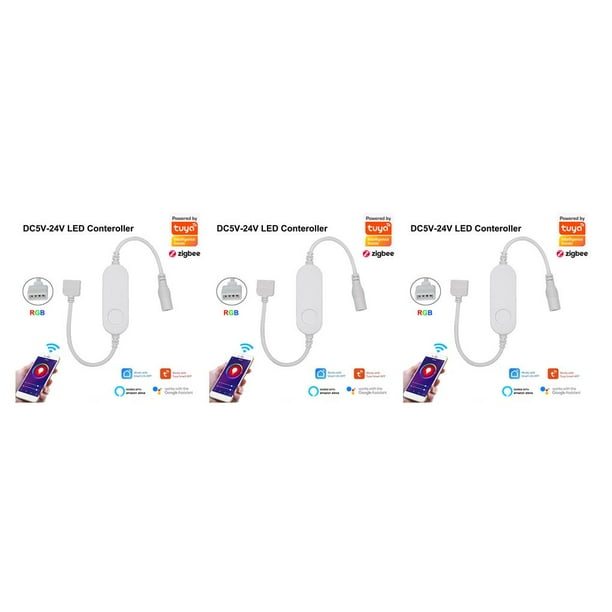 Controlador Tuya para Tira LED Zigbee Control Inteligente de Luces