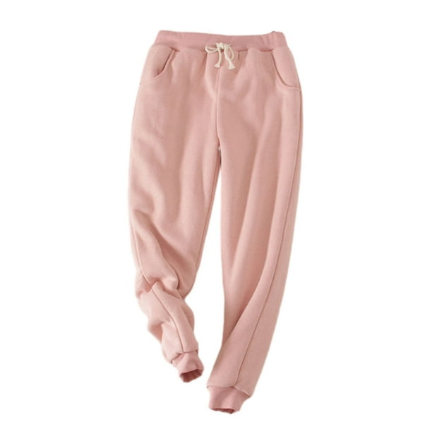 Sonducket Pantalones elegantes para mujer que se mantienen abrigados y  cómodos en invierno Pantalones de invierno para mujer Pantalones casuales  Prendas para la parte inferior del cuerpo rosa l