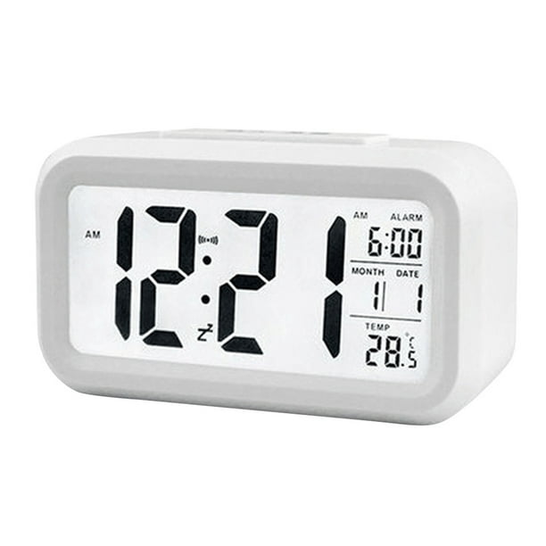 Despertador digital inteligente con botón de repetición de fecha y  temperatura yeacher