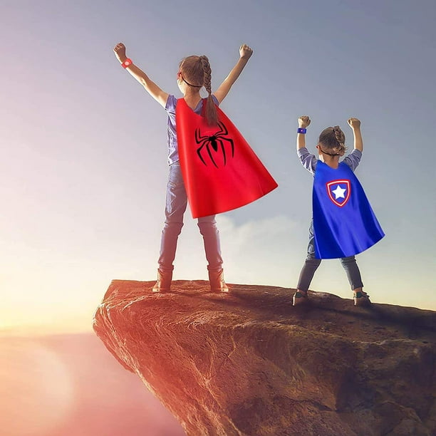 Capas de superhéroes para niños Cape y Máscara Set Super Héroe
