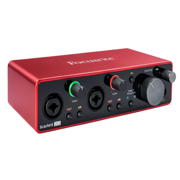 Interface De Audio Focusrite Scarlett 2i2 Dos Canales 3ra Generacion
