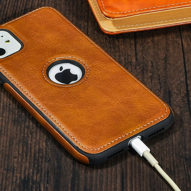 Funda De Cuero Apple Leather Case Para iPhone 6s Plus